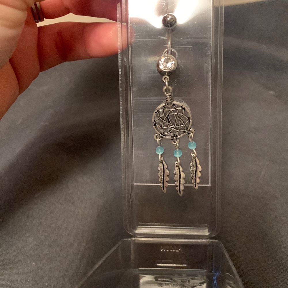 Dreamcatcher belly button ring